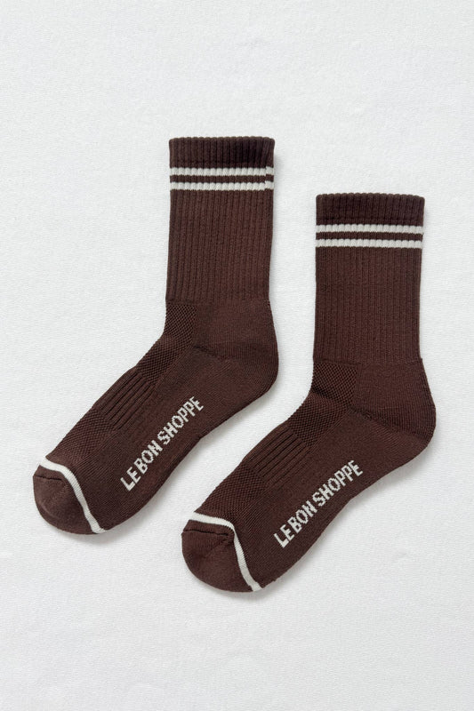 Boyfriend Socks - Brown