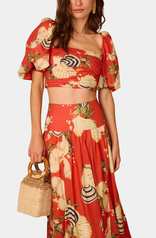 Sea Shell Print Top - Dress to Rio