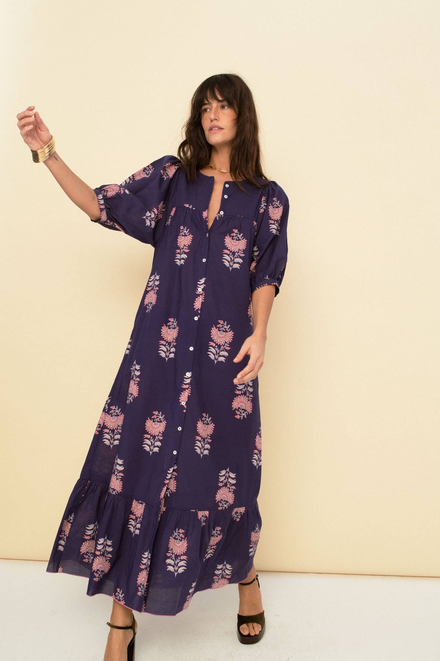Sofia Dress Navy - Sonmer Shop
