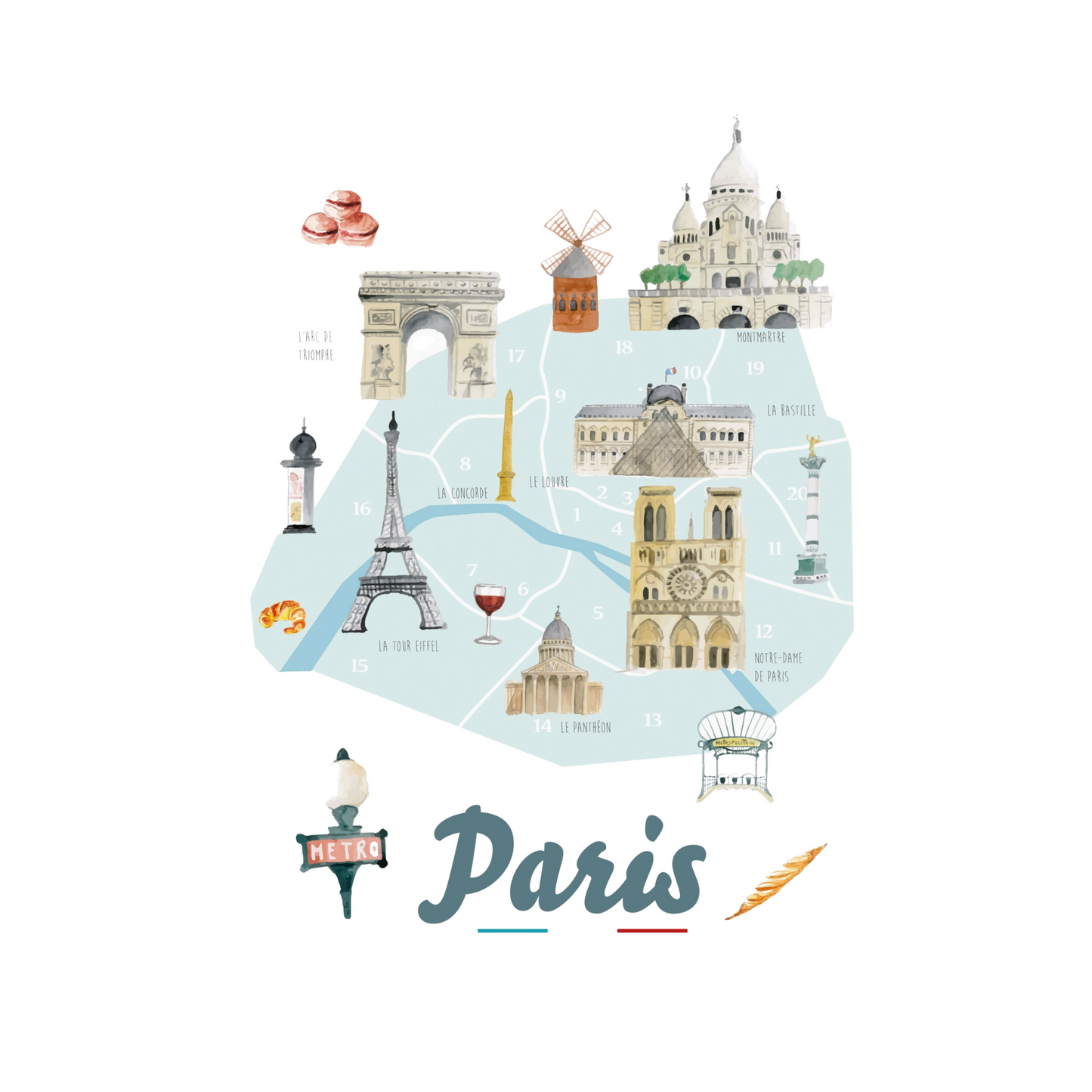Paris Tea Towel - Maison Lorrain