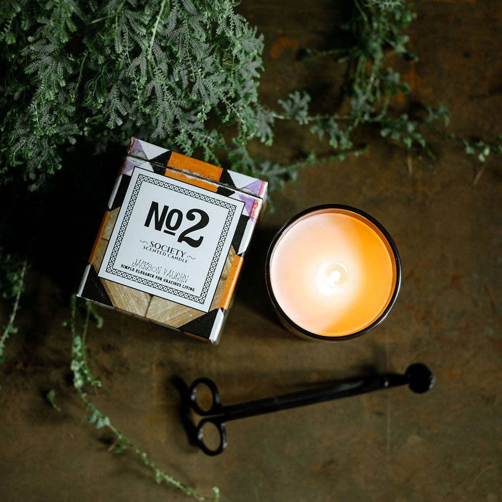 No. 2 Society Candle - Patchouli, Cocoa Bean, Floral