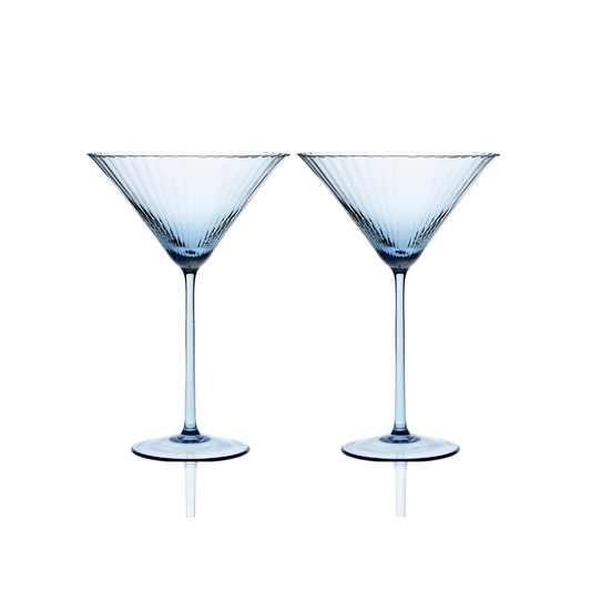 Quinn Ocean Martini Glasses, Set of 2