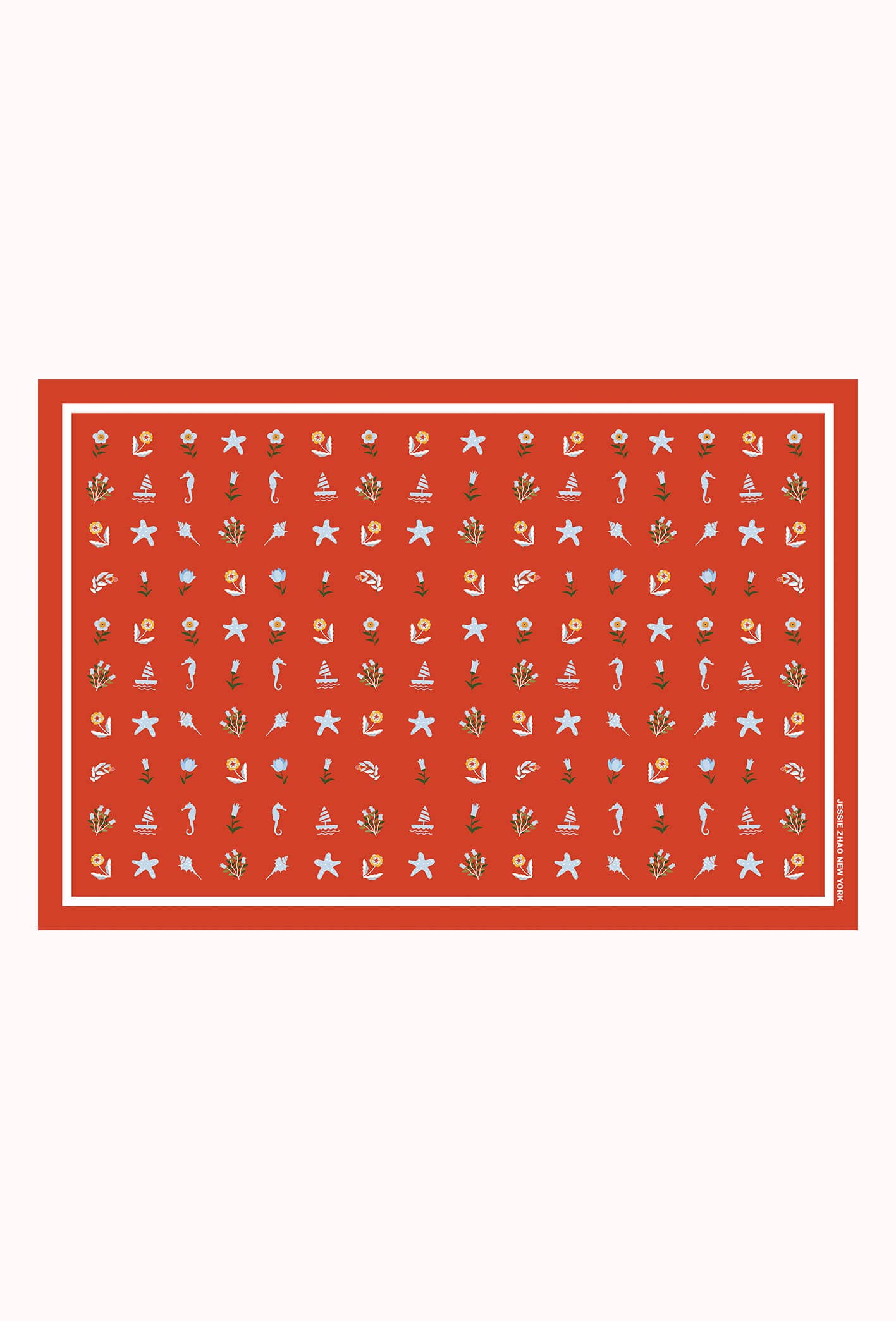 Beach Sarong Wrap - Red Tides