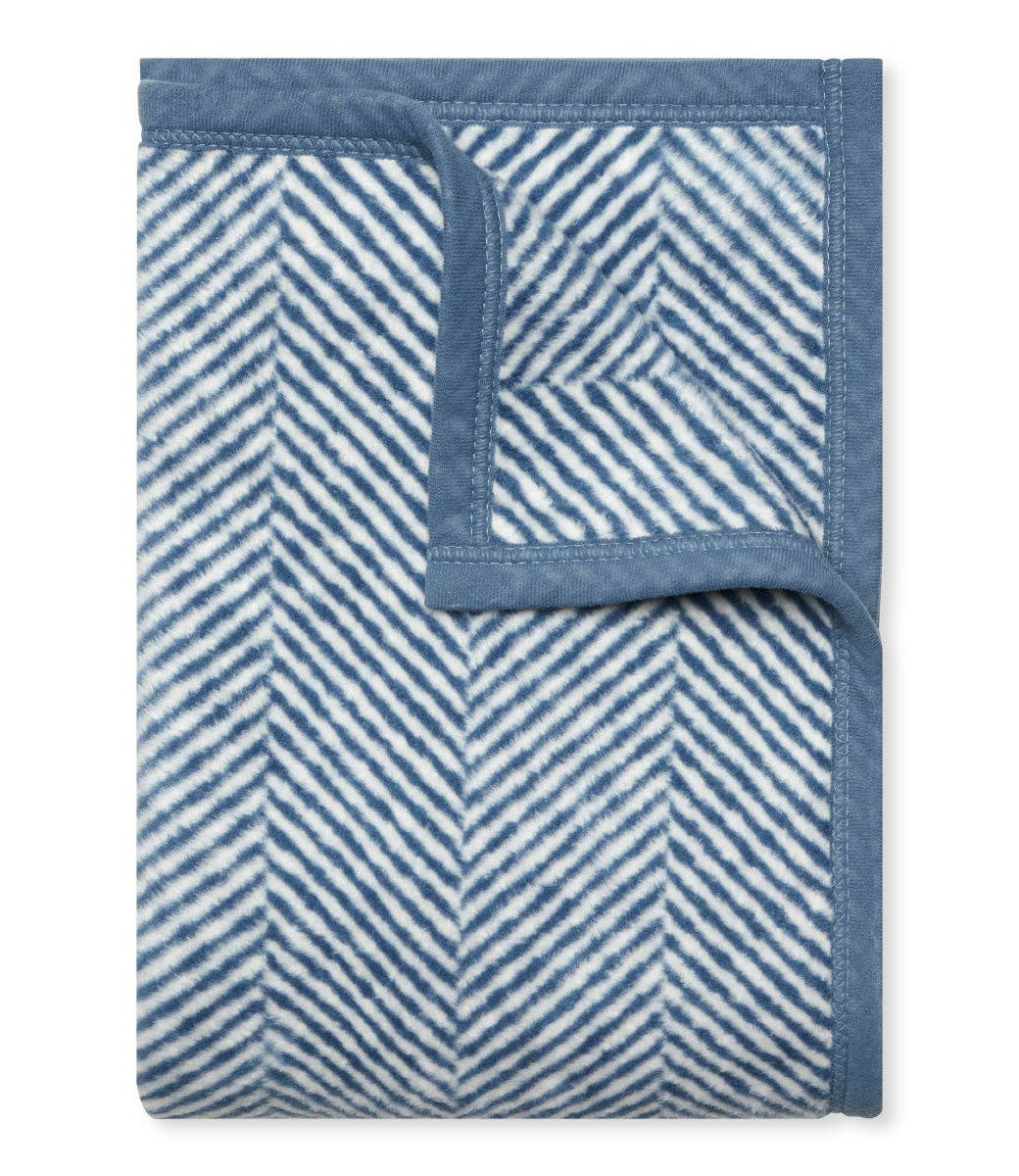 Harborview Herringbone Cornflower Blanket - Chappywrap