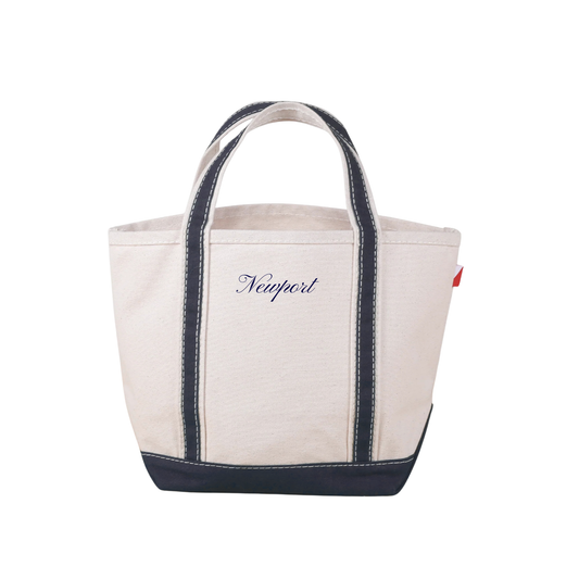 Preorder: Newport Mini Classic Embroidered Tote - Navy