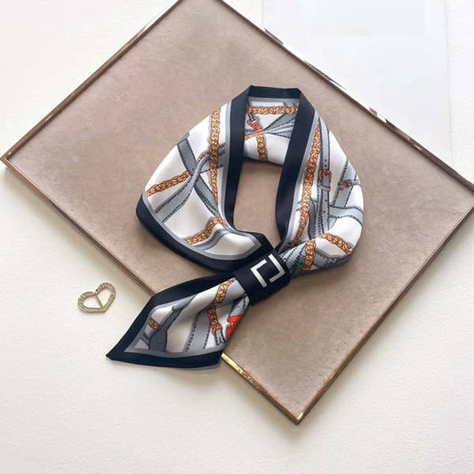 Black Harness Loop Scarf