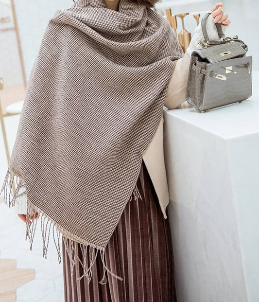 Pink Country Plaid Reversible Wrap – Artisan Shawl