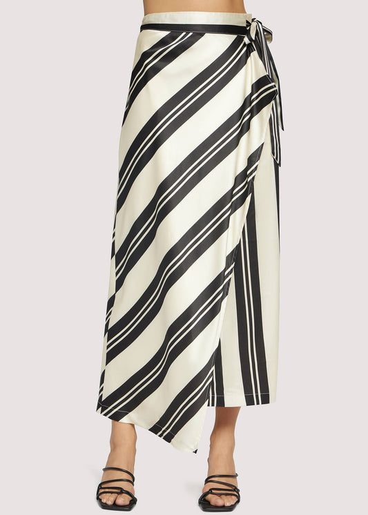 Palermo Maxi Wrap Skirt - Cream/Black