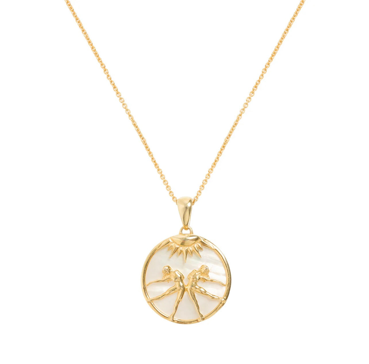 Zodiac Collection Mother of Pearl Pendant (ALL ZODIACS) - Freya Rose London