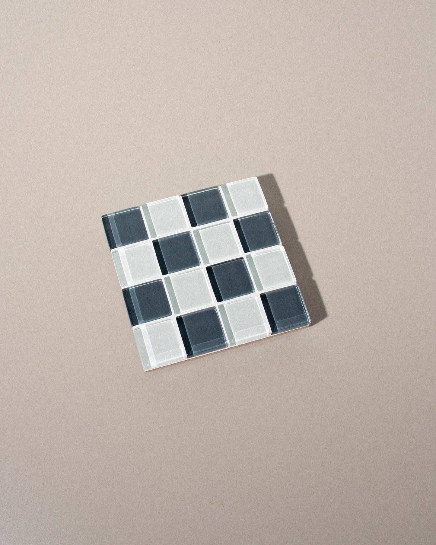 Glass Tile Coaster - Stone Wall