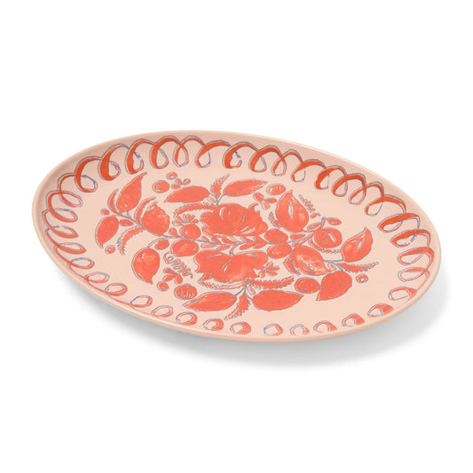 Amalfi Oval Tray Pink - 15.7" x 11"