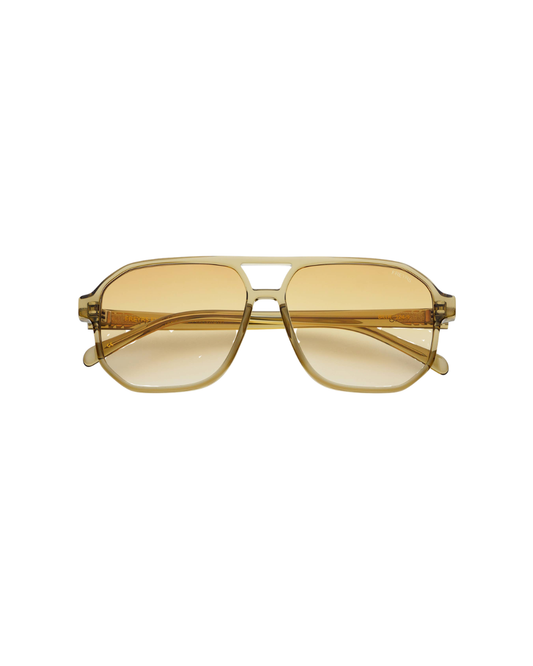Billie Unisex Aviator Sunglasses - Olive