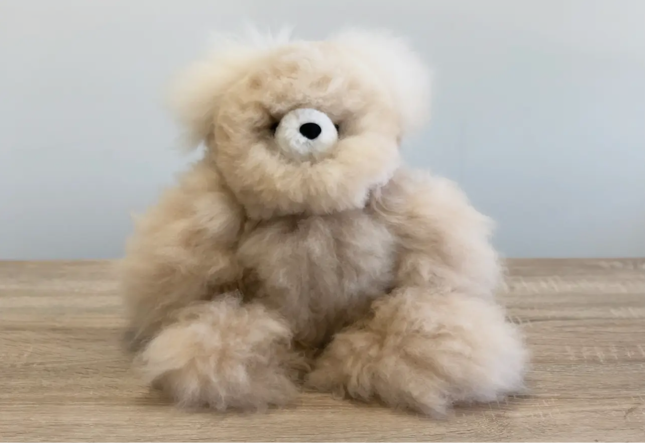 X-Large Bear Alpaca Stuffed Animal - 21 in