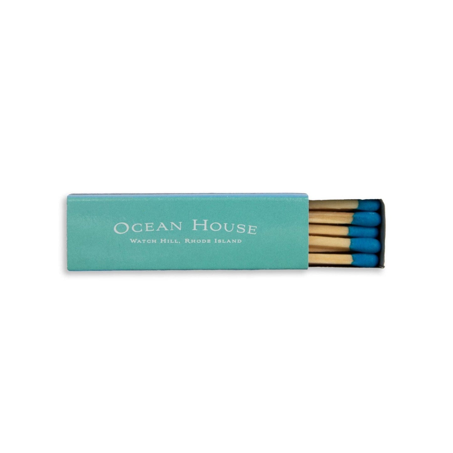 Ocean House Matchbox Print with White Frame