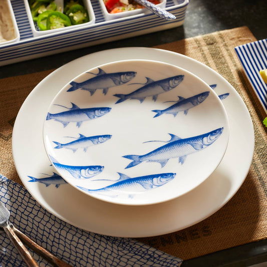 School of Fish Coupe Salad Plate - Single