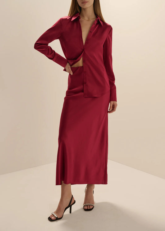 The Favorite Skirt - Cranberry - Favorite Daughter