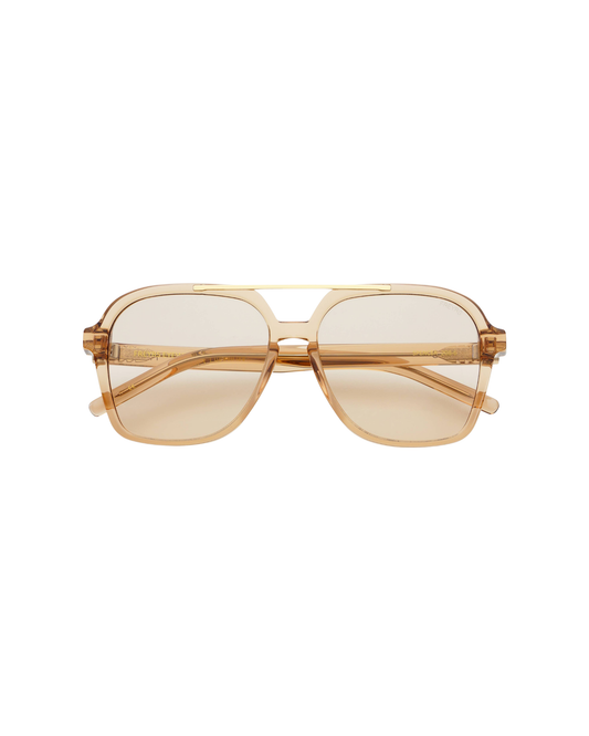Spencer Unisex Aviator Sunglasses - Tan