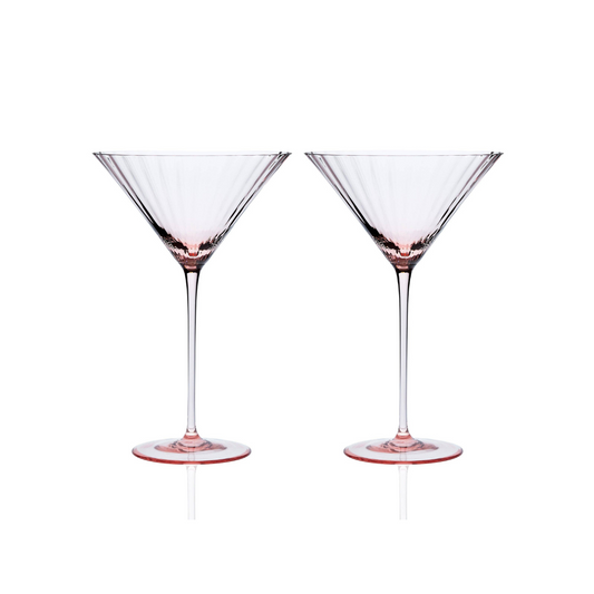 Quinn Rose Martini Glasses, Set of 2
