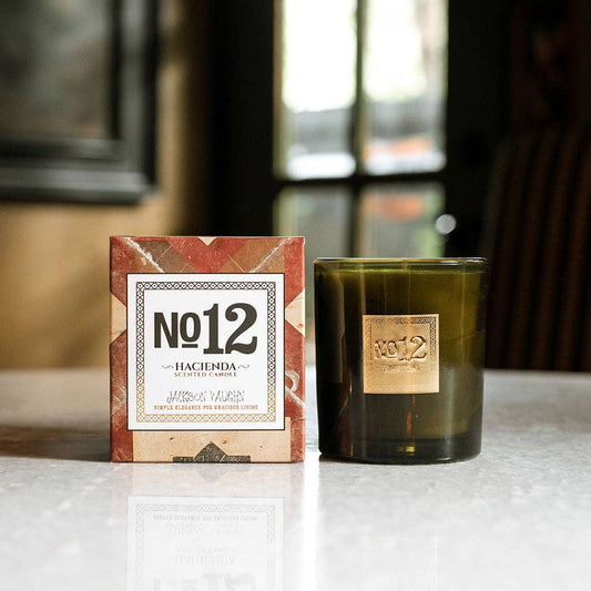 No. 12 Hacienda Candle - Pomegranate Seeds, Warm Amber, Mexican Lime