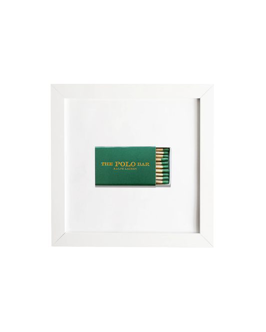 The Polo Bar Matchbox Print with White Frame