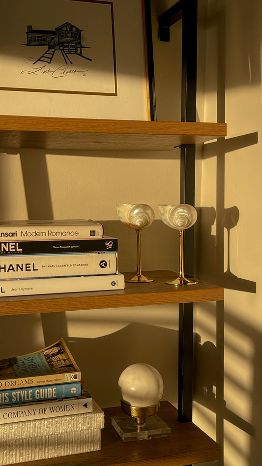 Conch Shell Cocktail Glasses - Set of 2