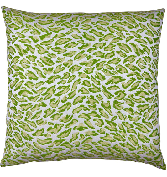 Dottie Pillow - Green Leopard