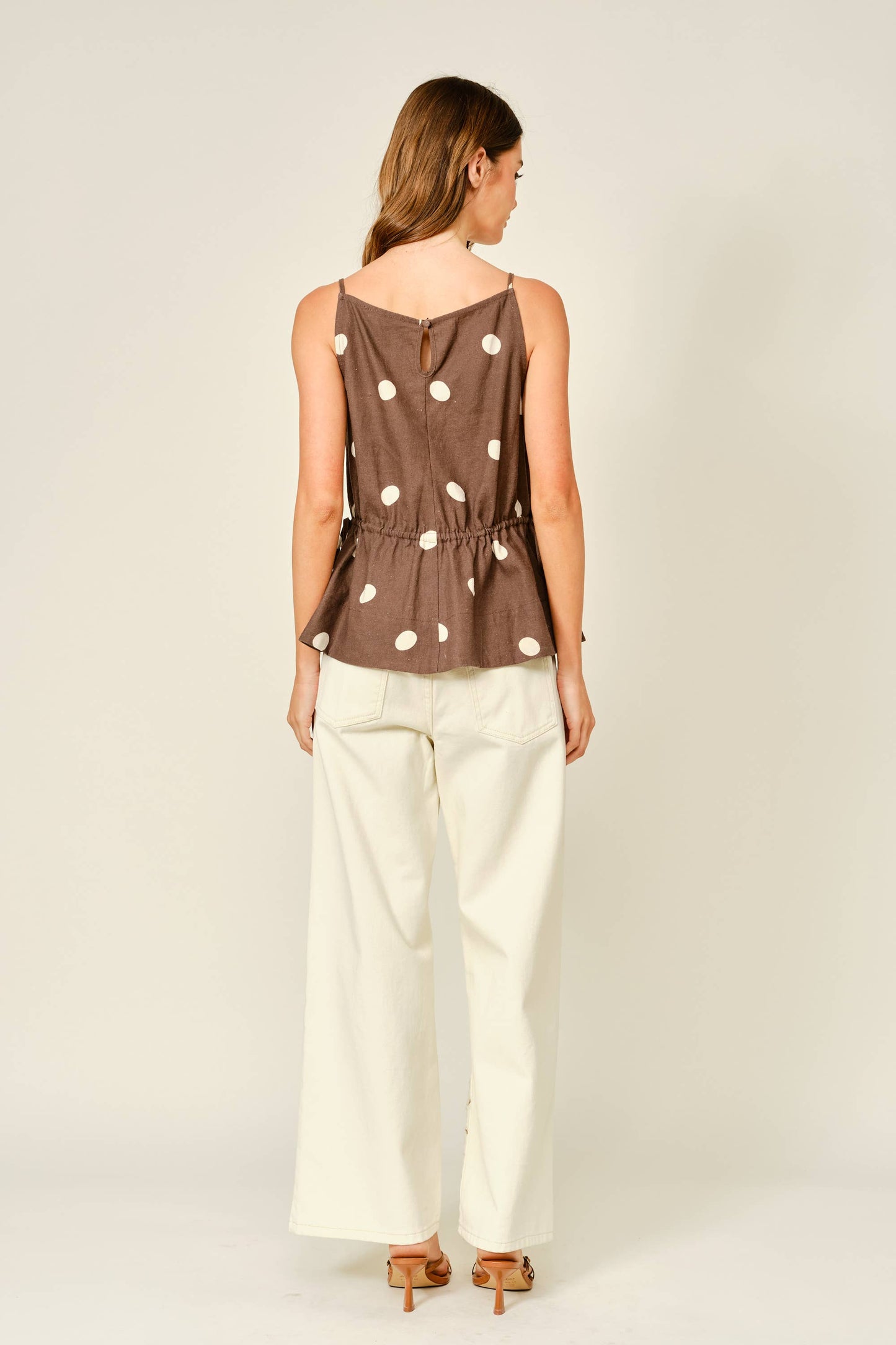 Embroidered Straight Jeans - Ivory