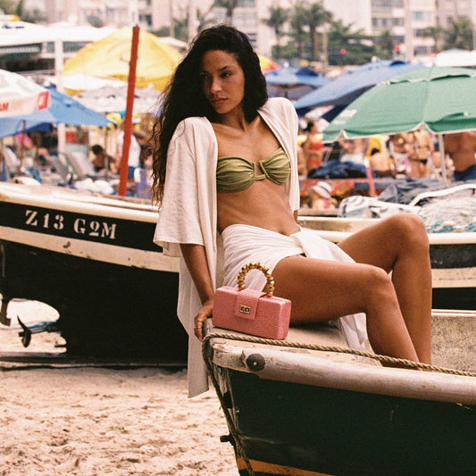 Soft Pink Statement Clutch - Soli + Sun