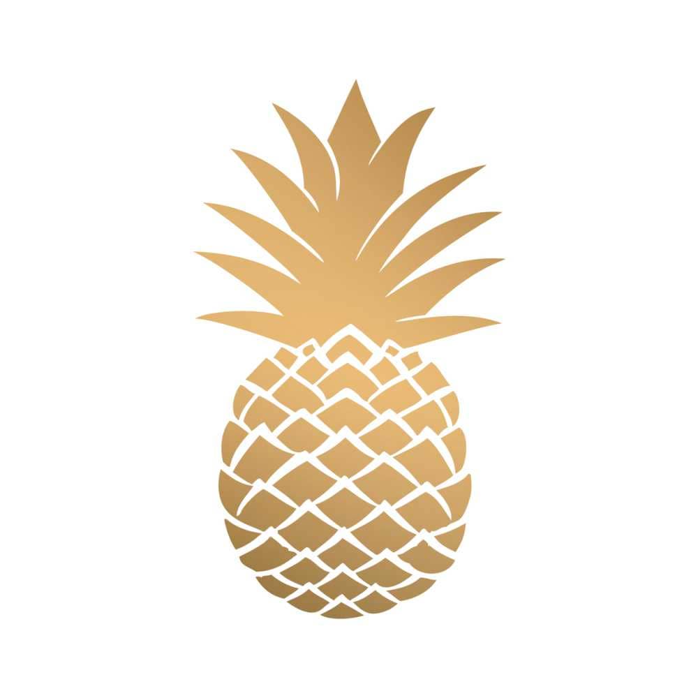 Golden Pineapple Paper Napkins
