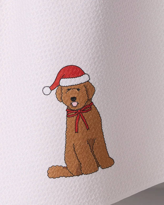Merry Doodle Tea Towel