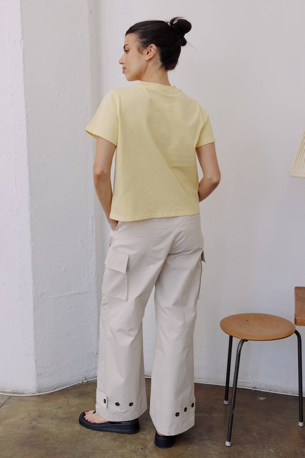 The Lanie Top Women's Heavyweight Cotton T-Shirt - Butter