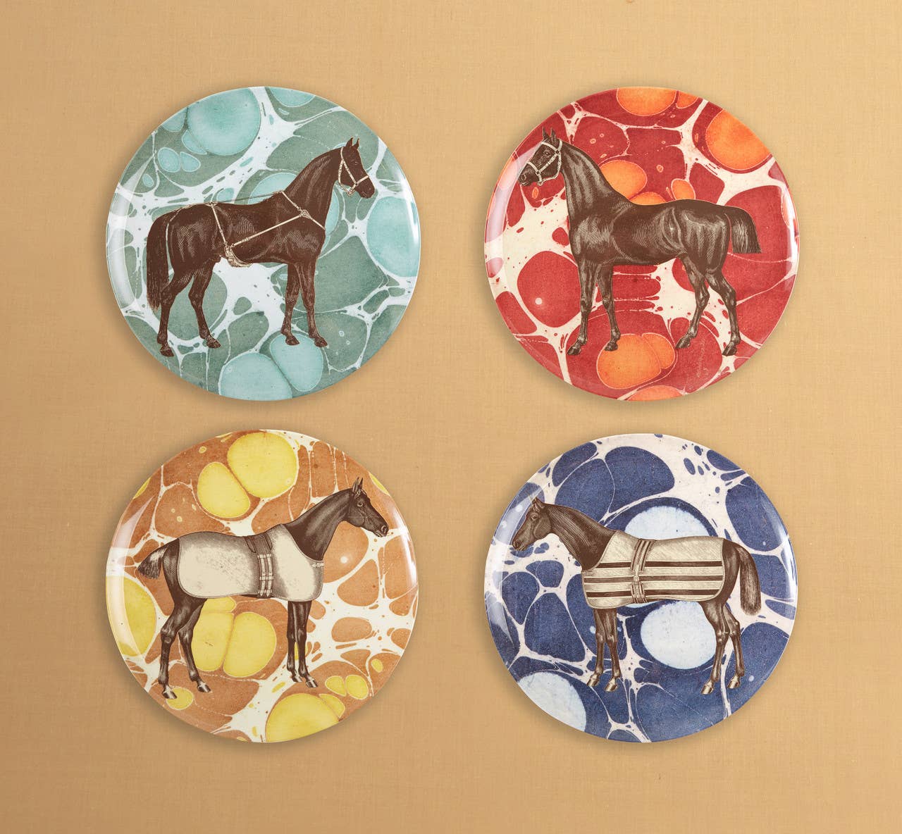 Equine Dinner Plates - Set of 4 - Thomas Paul