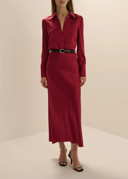 The Favorite Skirt - Cranberry - Favorite Daughter