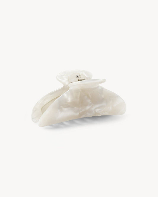 Midi Heirloom Claw in White Shell