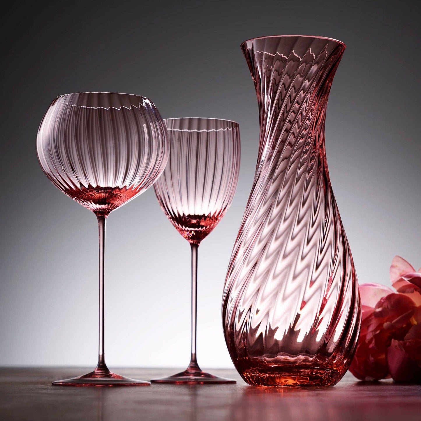 Quinn Rose White Wine Glasses, Set of 2