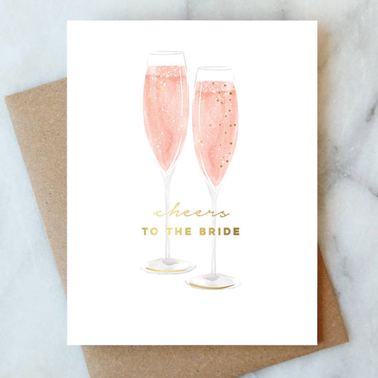 Bubbles For the Bride Greeting Card - Abigail Jayne Design