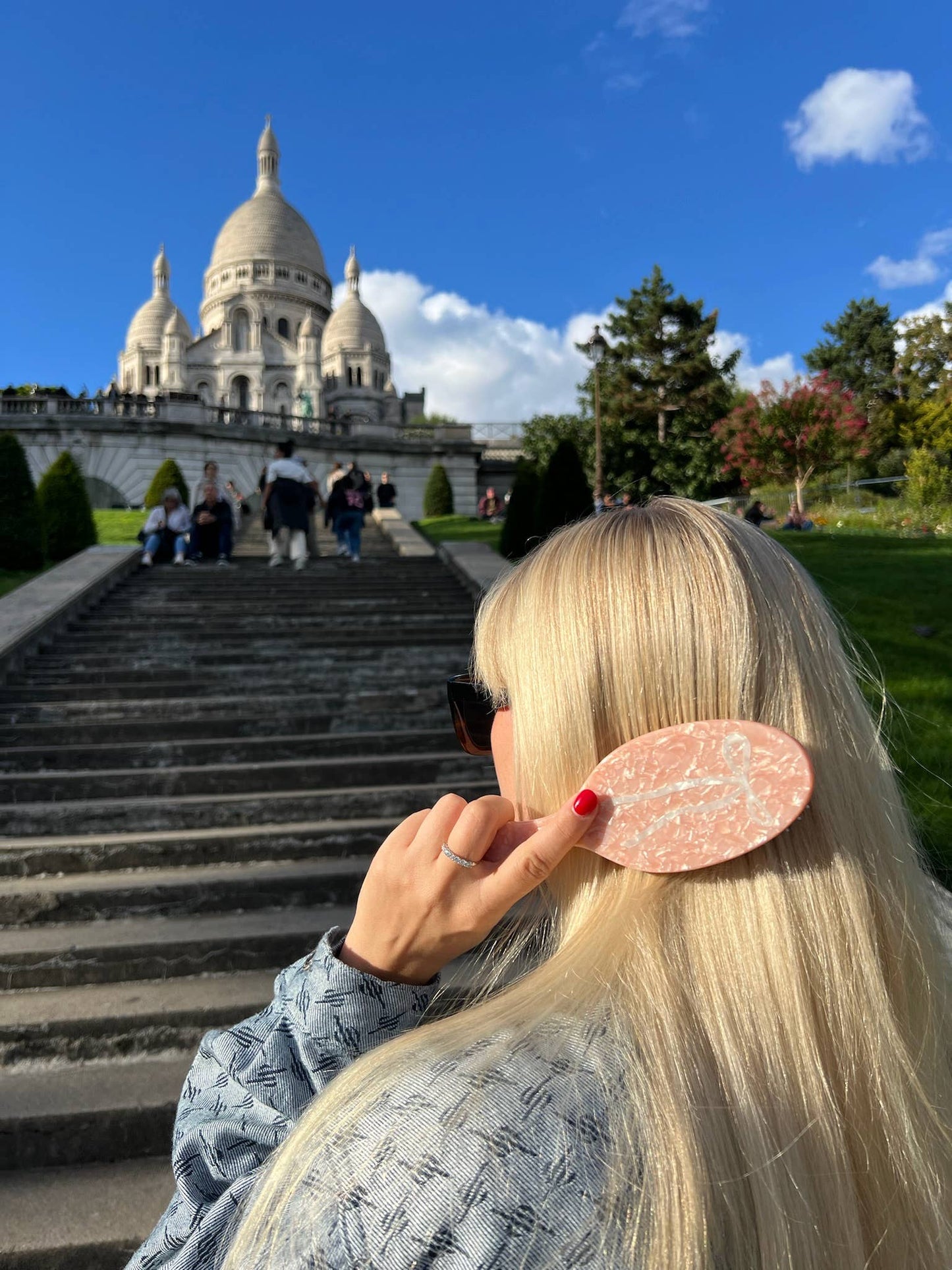 Hand-painted Ballet Bow Amazing Hair Day Brush - Solar Eclipse