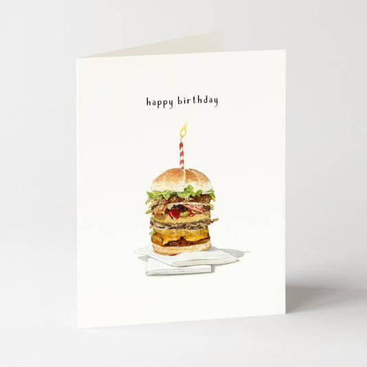 Birthday Burger - Birthday Greeting Card