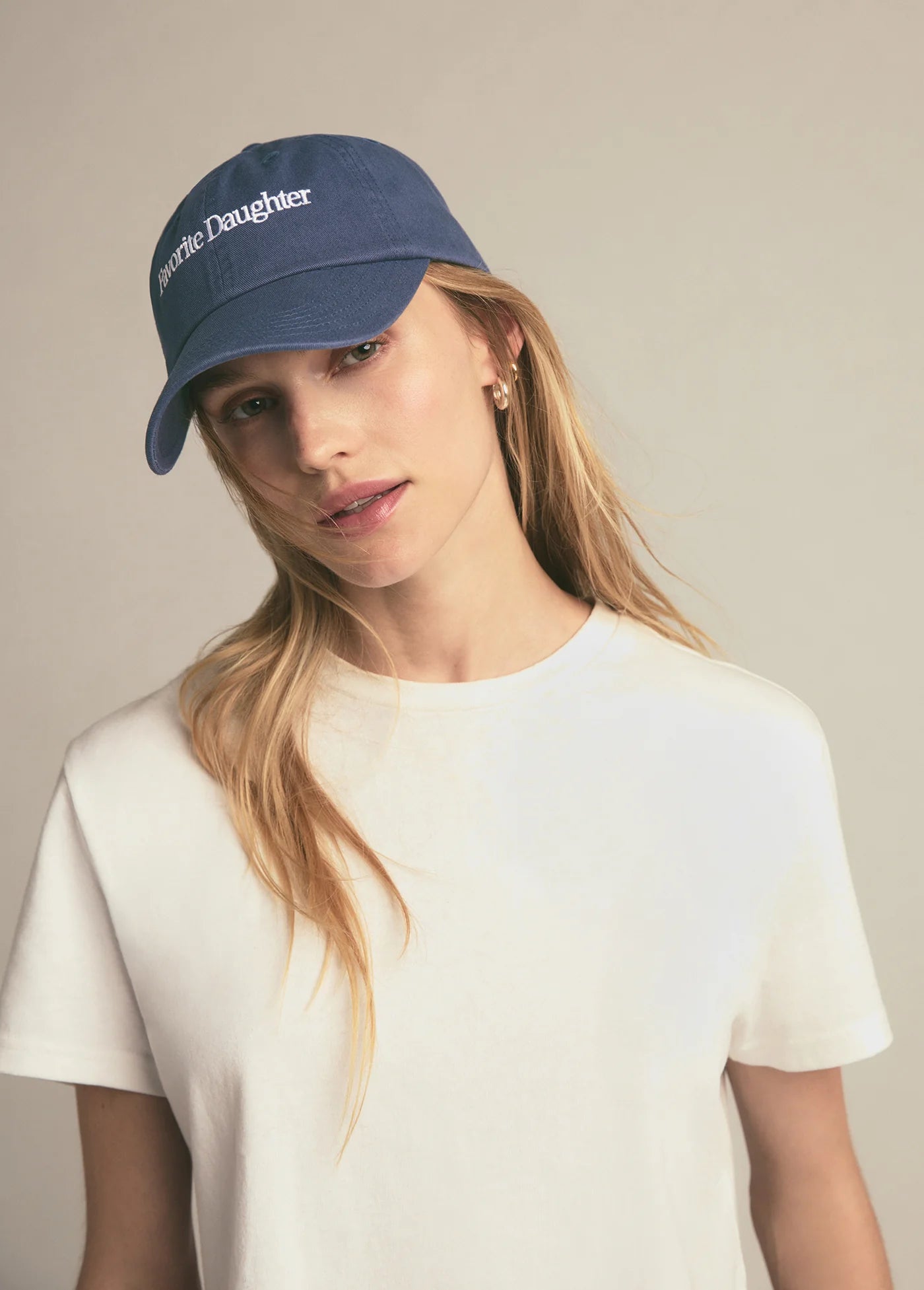 Classic Logo Baseball Hat - Navy - Favorite Daughter