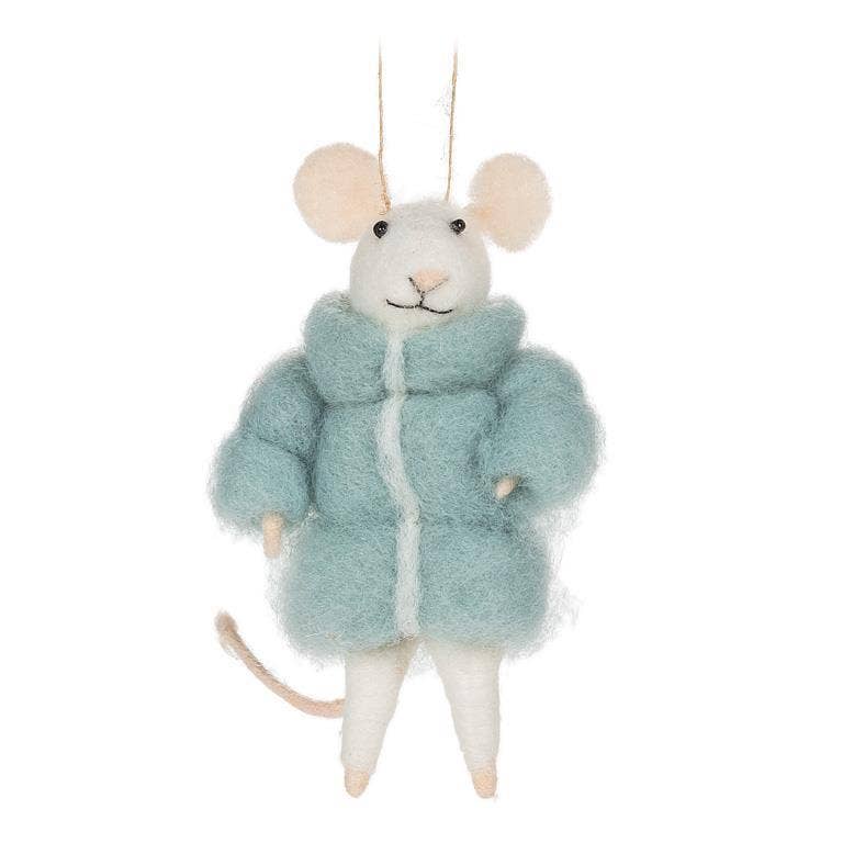 Mouse in Puffy Parka Ornament
