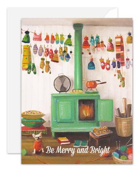 The Knitter. Blank Card