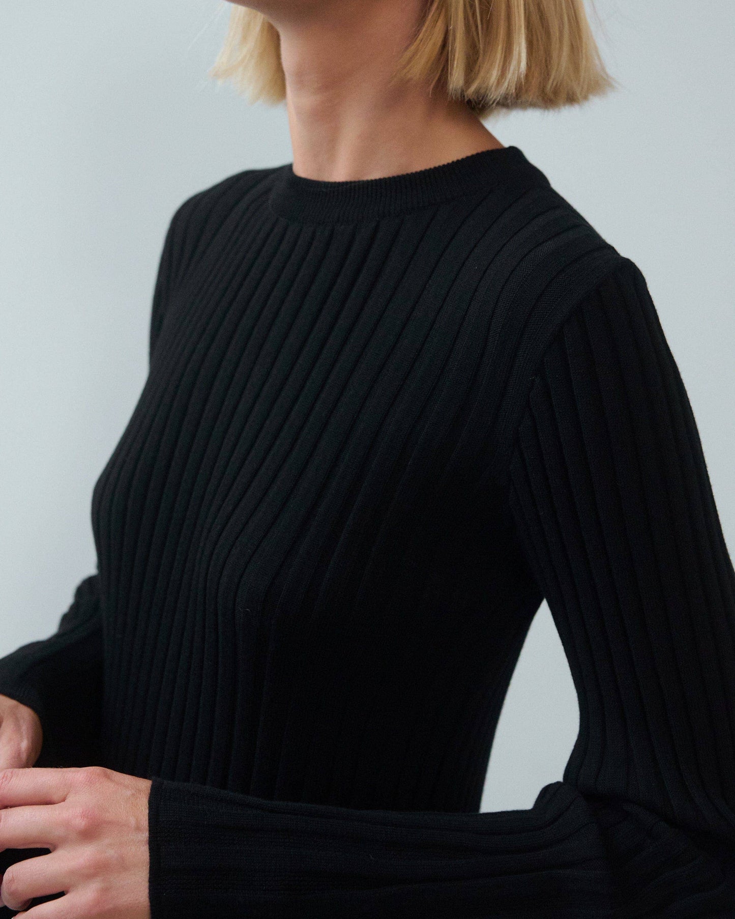 Aušra Black Cotton Mini Dress - Knotty Ones