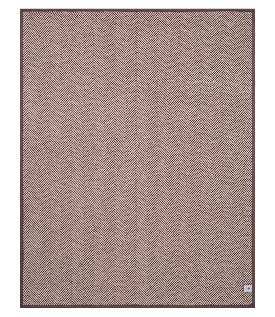 Harborview Herringbone Chocolate Blanket - Chappywrap