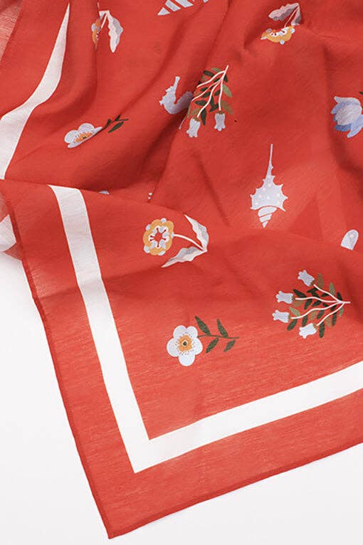 Beach Sarong Wrap - Red Tides