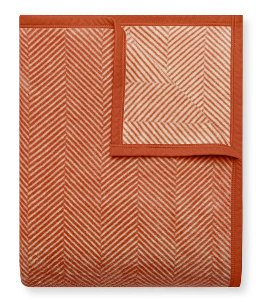 Harborview Herringbone Desert Red Blanket - Chappywrap