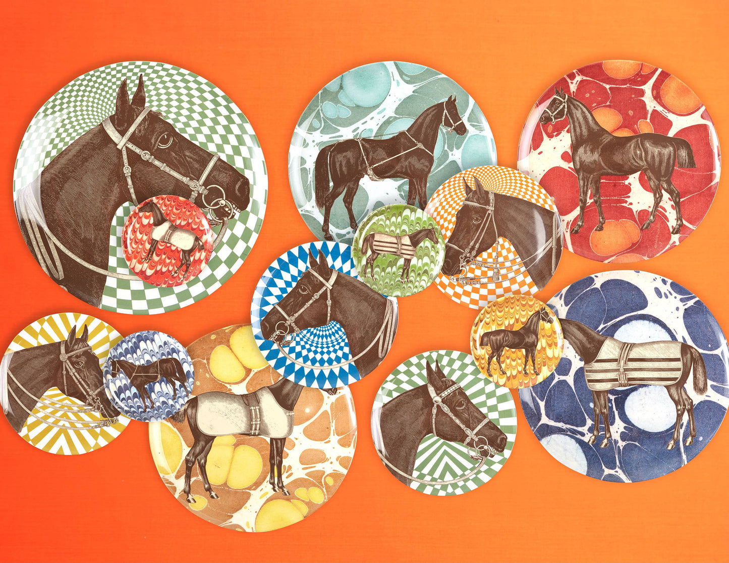 Equine Coasters - Set of 4 Marbled - Thomas Paul