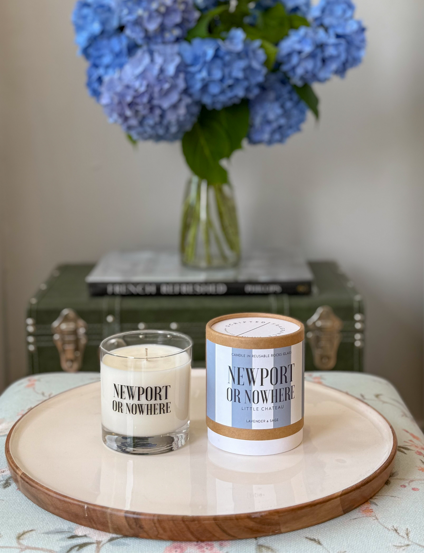 Newport or Nowhere Candle - Lavender + Sage - Scripted Fragrance