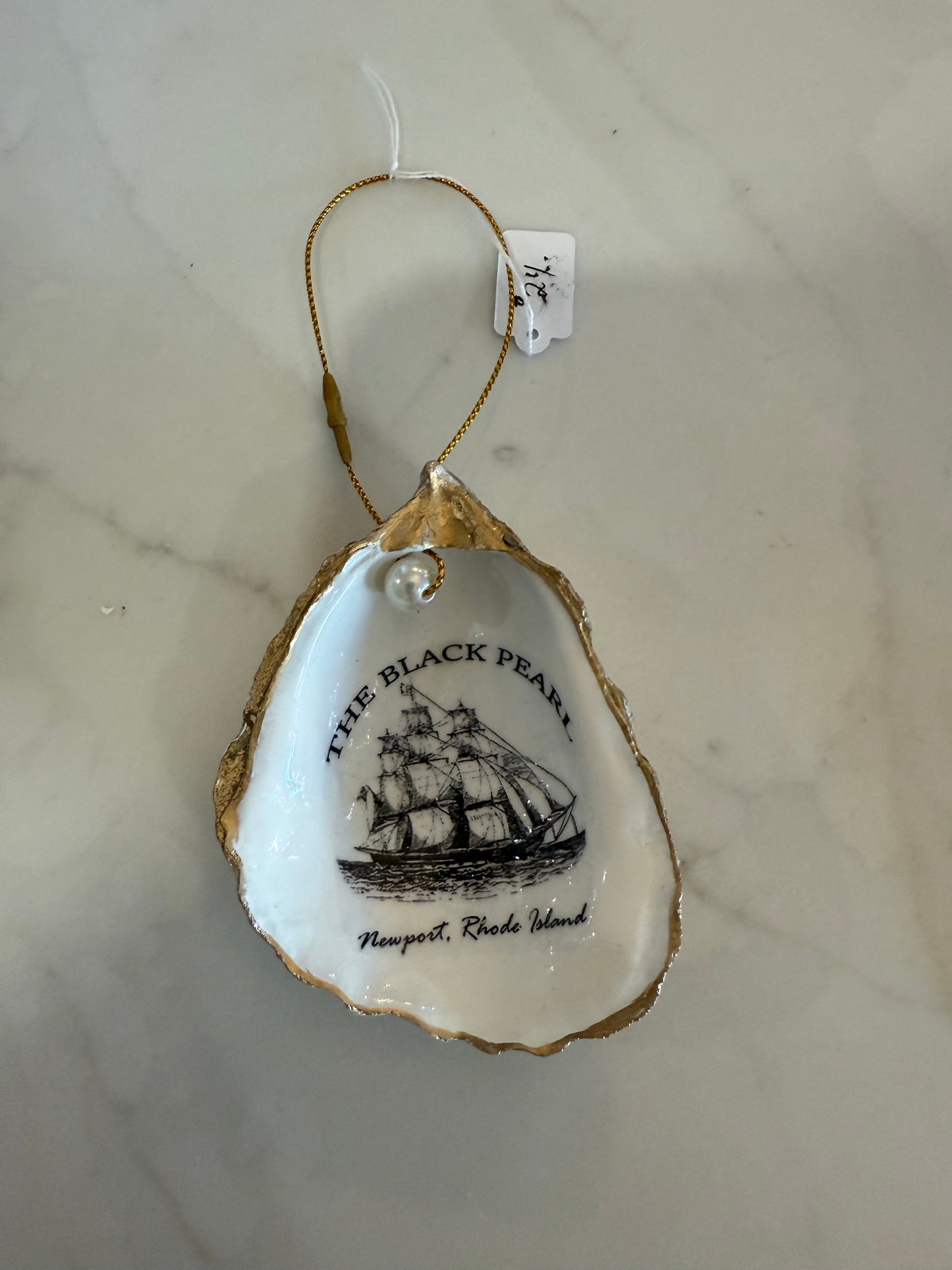 Black Pearl Oyster Ornament