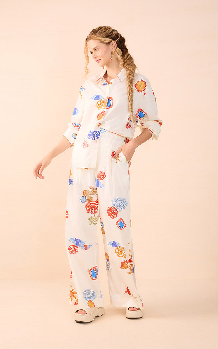 Sun Print Pants - Dress To Rio