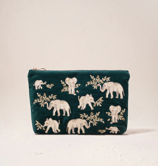 Elephant Herd Everyday Pouch - Elizabeth Scarlett